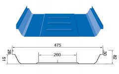 YX51-260-475型彩鋼板